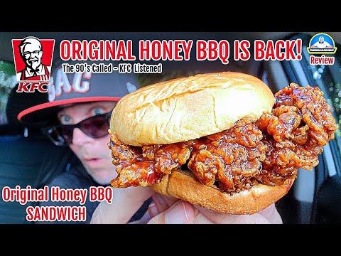 Видео: Обзор сэндвича KFC® Original Honey BBQ! 🍯🐔 | Оригинальный соус Honey BBQ ВЕРНУЛСЯ! | theendorsement