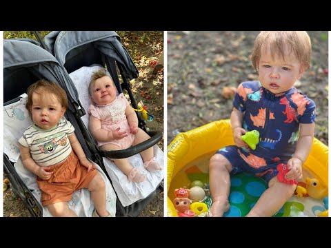 Видео: После сна с двумя реборнами//Что кушают реборны на обед?🍽️/реборны купаются в бассейне 🏊🏼‍♀️☀️