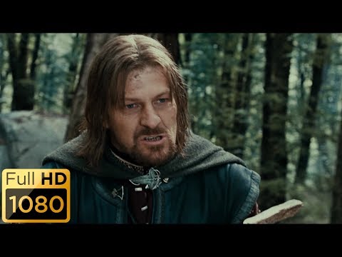 Видео: Боромир пытается отобрать кольцо у Фродо. Властелин колец: Братство кольца.