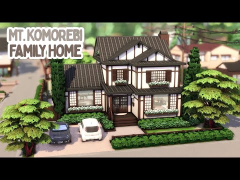 Видео: Семейный дом на горе Комореби🏂The Sims 4 Snowy Escape Speed ​​Build || Без CC