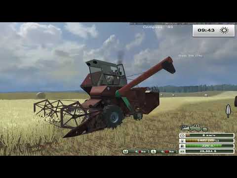 Видео: FarmingSimulator 2013.Карта :Бухалово.Продолжаем убирать пшеницу.Серия 28.