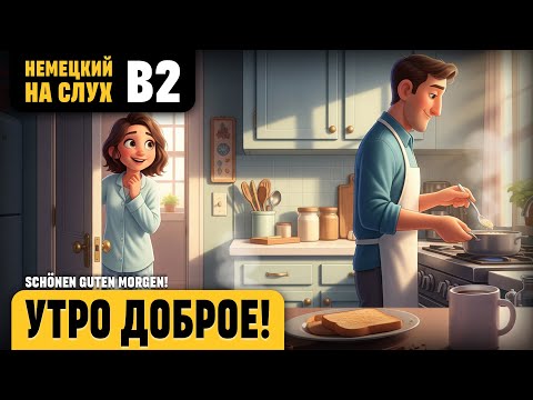 Видео: Утро доброе. Романтический рассказ (уровень B2). Немецкий на слух.