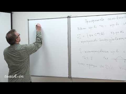 Видео: Шейпак И.А. - Функциональный анализ. Часть 2. Лекции - 3. Обобщенные функции. Сингулярность