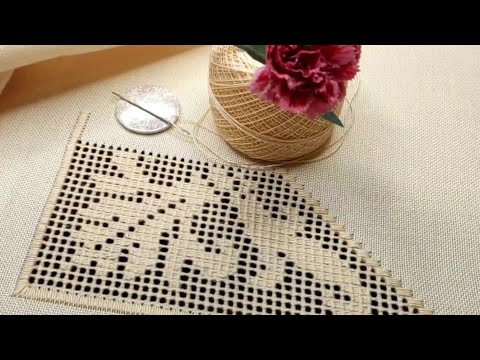 Видео: Процес вишивки мережки в кутику🔥🌟💥 |The process of embroidering a net in the corner|