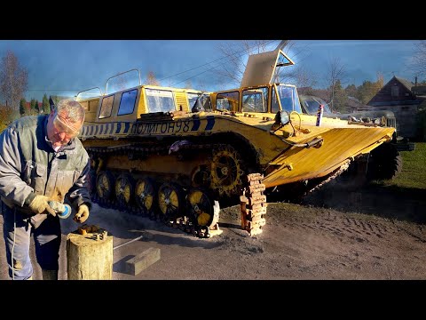 Видео: Реставрация БМП на пеньке/ Синяя изолента для торсиона!