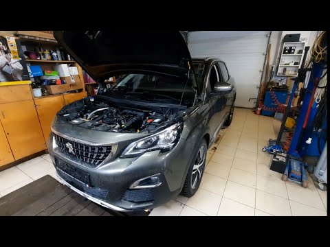 Видео: Peugeot 3008 Allure.  Подробный обзор о ТО после покупки с заменой ГРМ + цепь распредвалов. Псков.