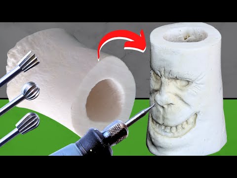 Видео: 4 шага, чтобы вырезать ЛИЦО из кости с помощью DREMEL РЕЗЬБА ПО КОСТИ для начинающих, Очистить кость