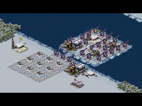 Видео: Red Alert 2 | Месть Юрия | 7 на 1 — Долгий путь к врагу — Сверхсложный ИИ