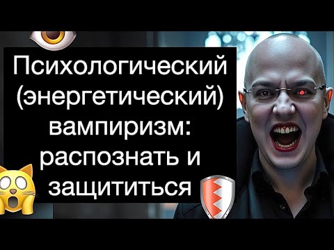 Видео: Психологический (энергетический) вампиризм: распознать и защититься. Руководство