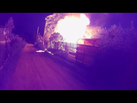 Видео: Ночной пожар в СНТ