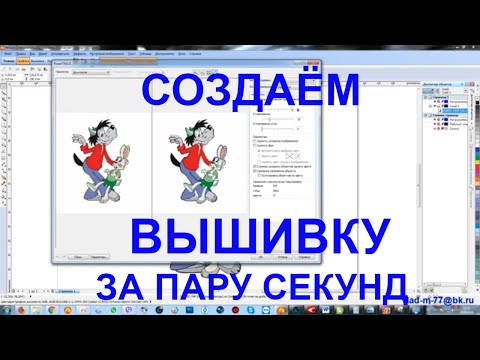 Видео: Создаём вышивку за пару секунд. Wilcom. Компьютерная вышивка