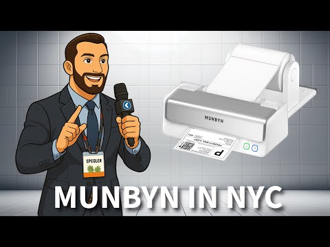 Видео: Munbyn LIVE в Нью-Йорке — презентация принтера RealWriter 405B