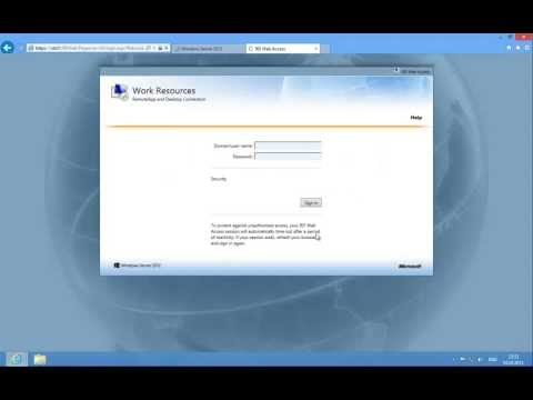Видео: Службы удаленных рабочих столов (RDS) в Windows Server 2012
