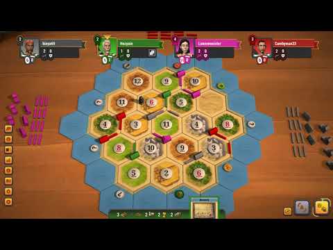 Видео: Игра Колонизаторы онлайн (Catan Universe) с комментариями.