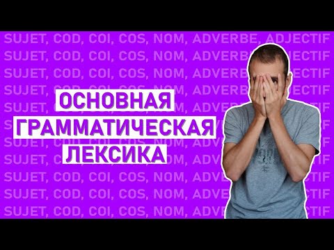 Видео: Основная грамматическая лексика (На французском и на русском, примеры...)