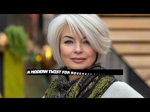 Видео: Тихая роскошь 💎 Короткие стрижки для женщин старше 60 лет | Ноябрьский уличный стиль Old Money