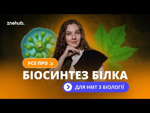 Видео: Усе про біосинтез білка для НМТ з біології