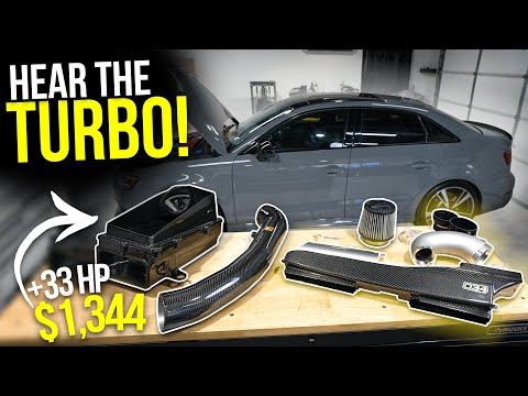 Видео: Установка 4-дюймового карбонового впуска 034Motorsport [Audi RS3]