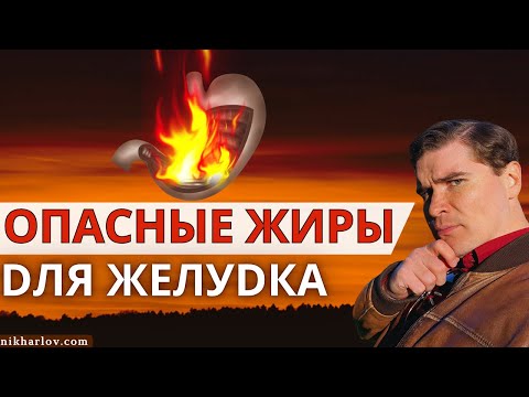Видео: Самые опасные жиры для здоровья желудка. Профилактика воспаления и рака.