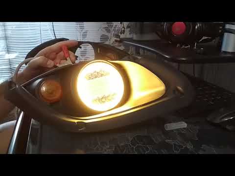 Видео: Замена штатных фар на Стелс 500GT на светодиодные.