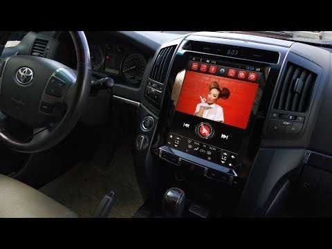 Видео: Tesla Style Android-магнитола для Toyota Land Cruiser 200