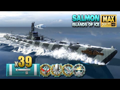 Видео: Submarine Salmon: поворот как последняя надежда - World of Warships