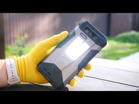 Видео: UNIHERTZ 8849 TANK 4 - смартфон с DLP проектором (720P) и автофокусом за 28к