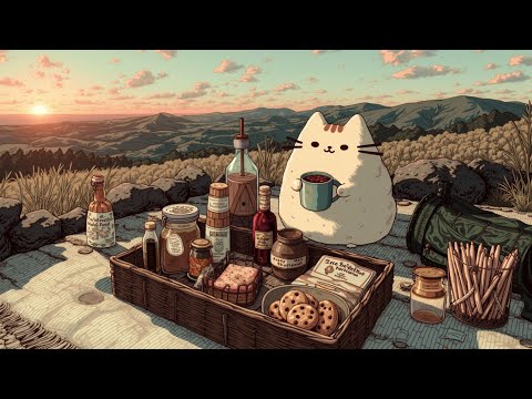 Видео: Уютные Вайбы Пикника на Закате | Лоу-фай Музыка для Учебы, Расслабления и Спокойствия