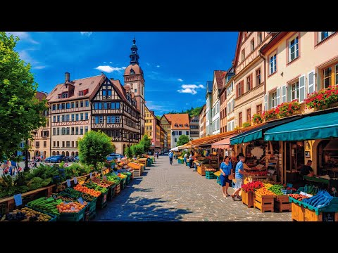 Видео: Берн, столица Швейцарии🇨🇭Впечатляющий утренний рынок в швейцарском городе