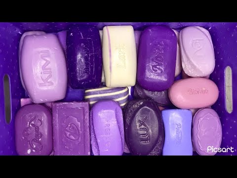 Видео: ASMR💜💜💜Cutting dry 💜Purple💜soap🔪🎶🧼Резка фиолетового…сухого мыла 💜