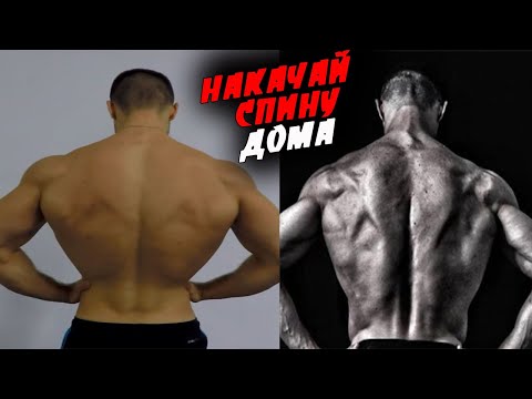 Видео: Как Накачать Спину Дома с гантелями ?!