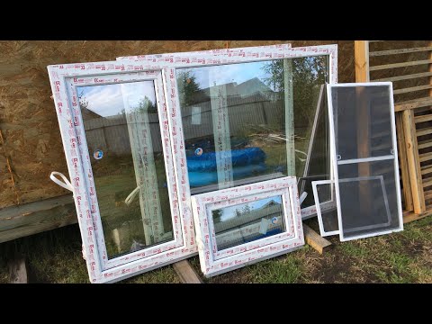 Видео: Установка ПВХ окон в каркасный дом. Входная дверь