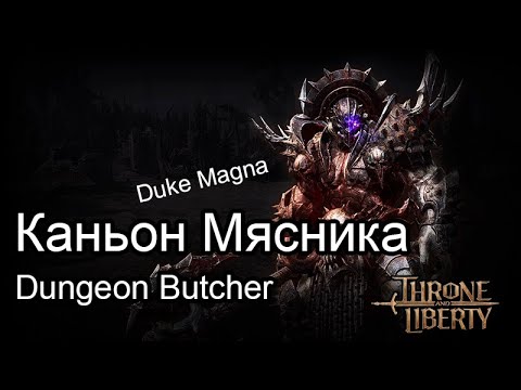 Видео: Гайд по данжу Butcher's Canyon. Подземелье Т1 50 уровня в Throne And Liberty.