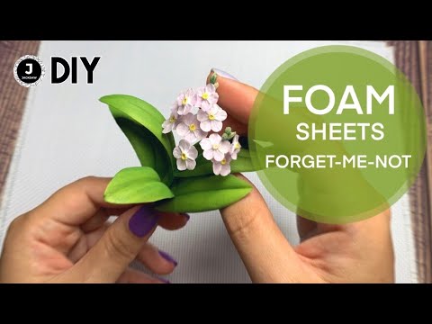 Видео: DIY🌸. Как сделать. Незабудка из фоамирана.