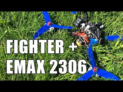 Видео: Рама Fighter и моторы EMAX 2306 2400KV - Боевой Тест