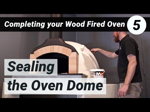 Видео: Завершение сборки дровяной печи | 5. Герметизация купола печи