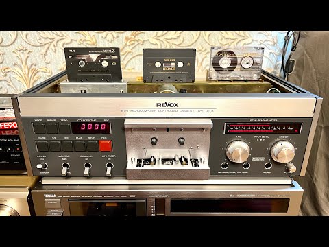Видео: Дека Revox B710. Запись на все ленты. Режим лифт - чистка головок.