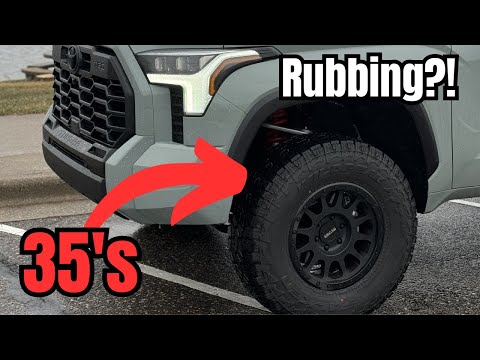 Видео: УСТАНОВКА 35-ДЮЙМОВЫХ ШИН НА TOYOTA TUNDRA — ПОДОЙДУТ ЛИ ОНИ?!