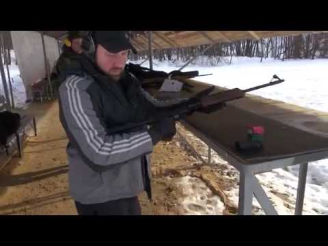 Видео: Карабин Вепрь 223 Rem (СОК 97). Стреляем без оптики / Сarbine Vepr 223. Shooting without optics.