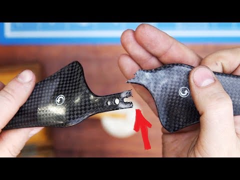 Видео: Дрон за 200к опять упал - КАК склеить карбоновый пропеллер