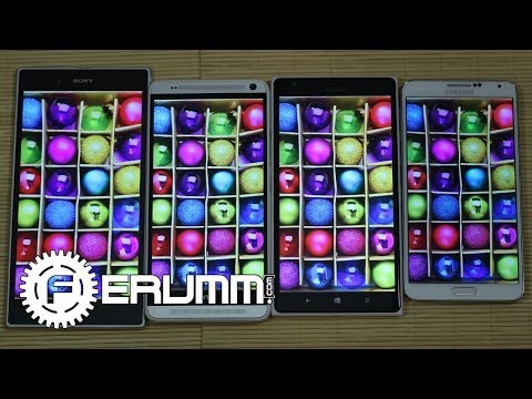 Видео: Samsung Galaxy Note 3 vs HTC One Max vs Sony Xperia Z Ultra vs Nokia Lumia 1520 от FERUMM.COM