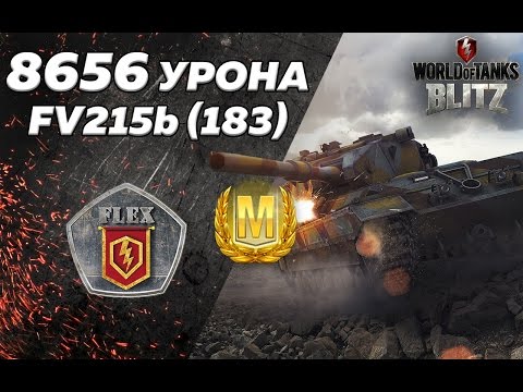 Видео: 8656 УРОНА на FV215b(183)! Тактика [World of Tanks Blitz]