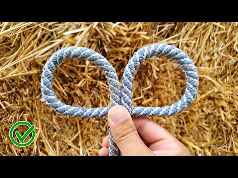 Видео: Отличный трюк для завязывания и развязывания веревки? Узел, о котором мало кто знает!
