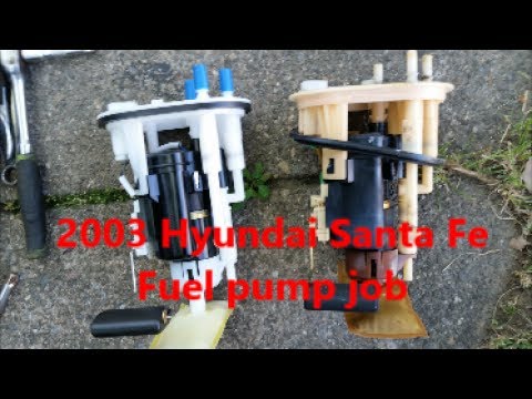 Видео: Как заменить топливный насос в Hyundai Santa Fe 2003 года выпуска
