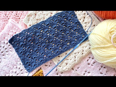 Видео: Ажурные ромбы крючком. Вязание крючком. Ажурный узор для кардигана крючком.Ctochet patterns