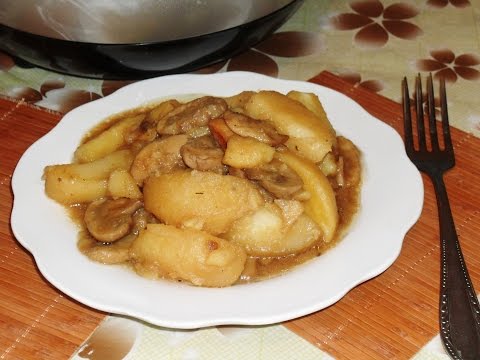 Видео: Картофель с грибами в мультиварке SUPRA MCS- 5201