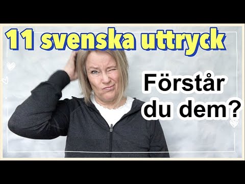 Видео: Шведские выражения - Вы их понимаете? - Шведский с Мари - Идиоматические выражения