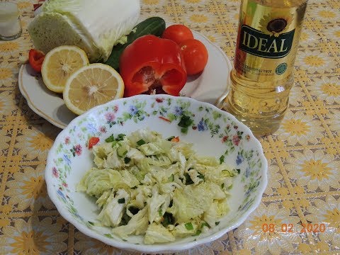 Видео: Салат из Пекинской  капусты для диабетиков без углеводов