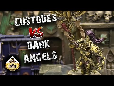 Видео: Репорт | Warhammer 40k | Matched play | Custodes VS Dark Angels