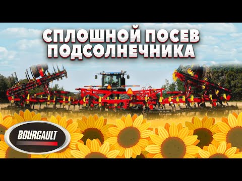 Видео: СПЛОШНОЙ ПОСЕВ ПОДСОЛНЕЧНИКА | BOURGAULT 8810 | ПОСЕВНОЙ КОМПЛЕКС |